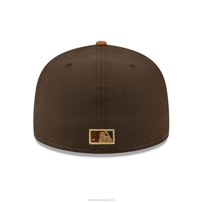 FFTN1282 New Era Boné chicago white sox tritone brown 59fifty