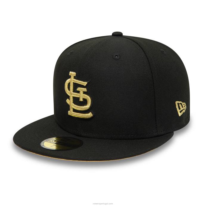 FFTN1288 New Era st. Louis Cardinals 2006 world series boné preto 59fifty