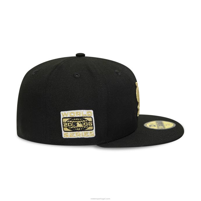 FFTN1288 New Era st. Louis Cardinals 2006 world series boné preto 59fifty