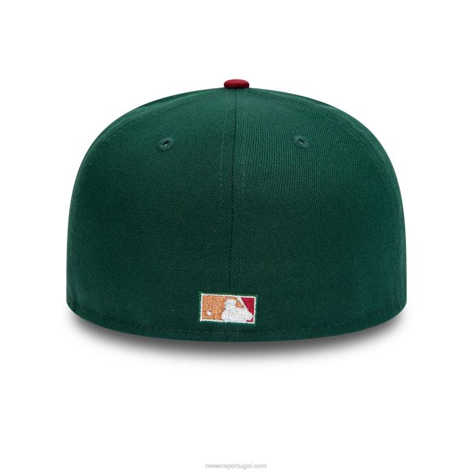 FFTN1289 New Era boné ajustado seattle mariners 35 anos verde escuro 59fifty