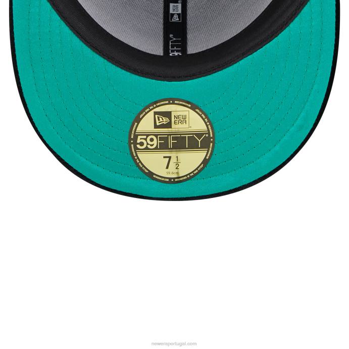 FFTN1290 New Era boné justo colorado rockies veludo preto 59fifty
