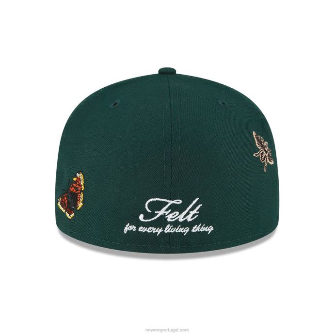 FFTN1292 New Era Boné boston celtics feltro x nba verde escuro 59fifty