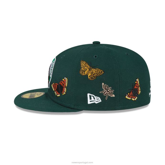 FFTN1292 New Era Boné boston celtics feltro x nba verde escuro 59fifty
