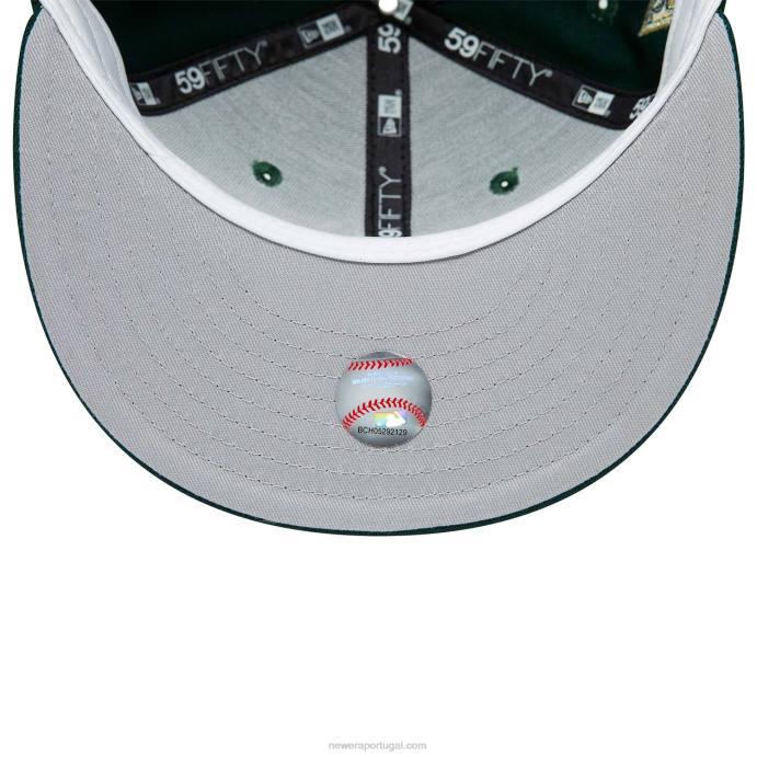 FFTN1293 New Era Boné Oakland Athletics Forest Green 59Fifty