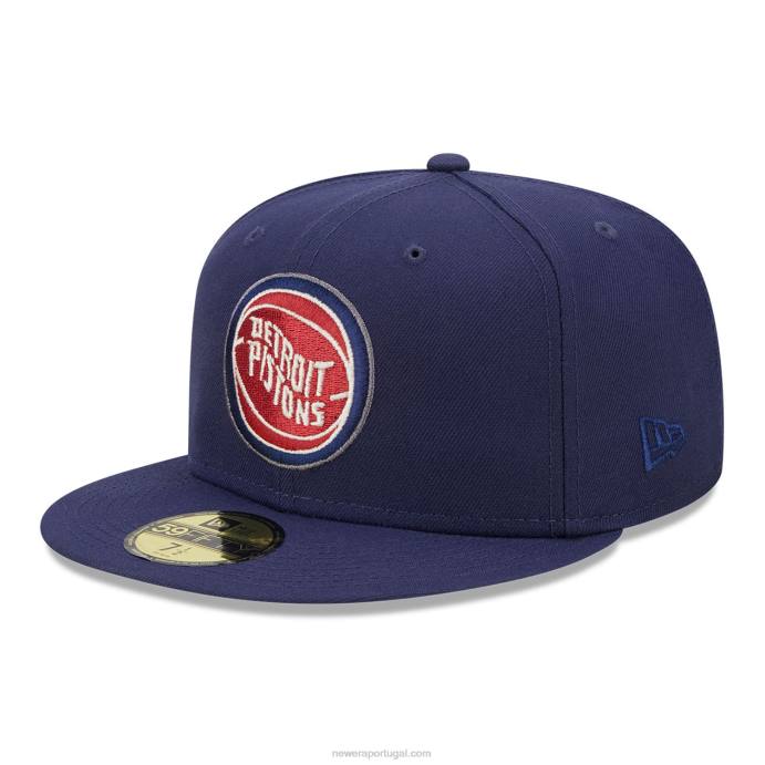 FFTN1297 New Era boné detroitpistons crepúsculo fantasia navy 59fifty ajustado