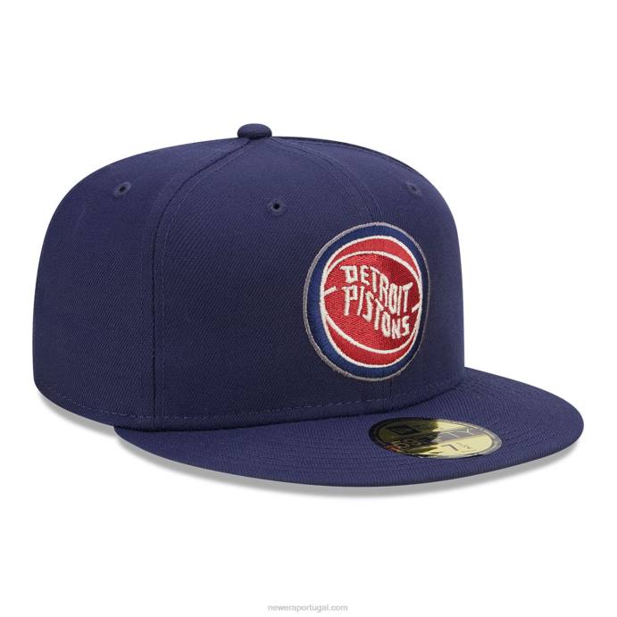 FFTN1297 New Era boné detroitpistons crepúsculo fantasia navy 59fifty ajustado