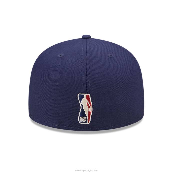 FFTN1297 New Era boné detroitpistons crepúsculo fantasia navy 59fifty ajustado