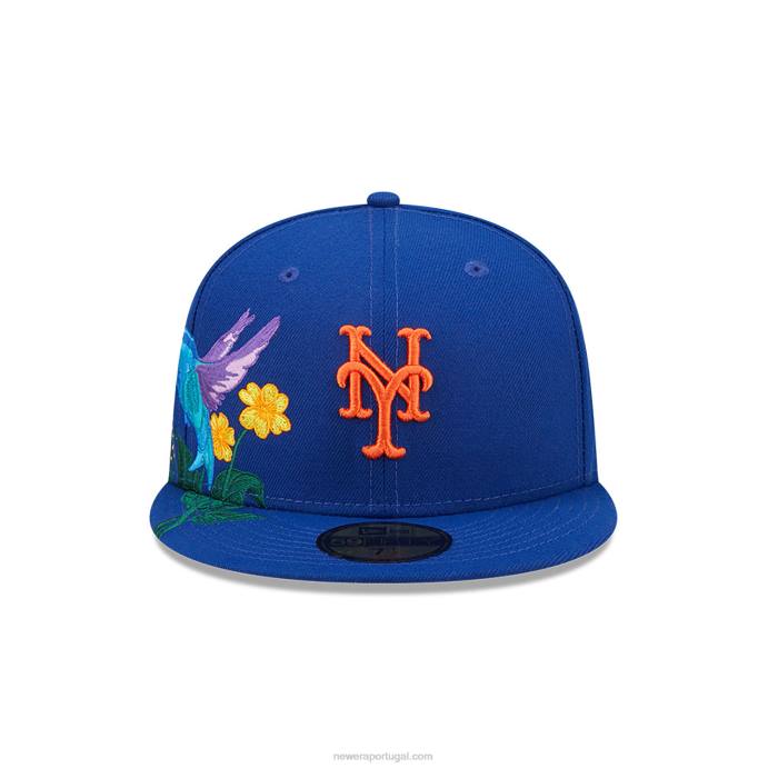 FFTN1303 New Era Boné New York Mets MLB Blooming Blue 59Fifty