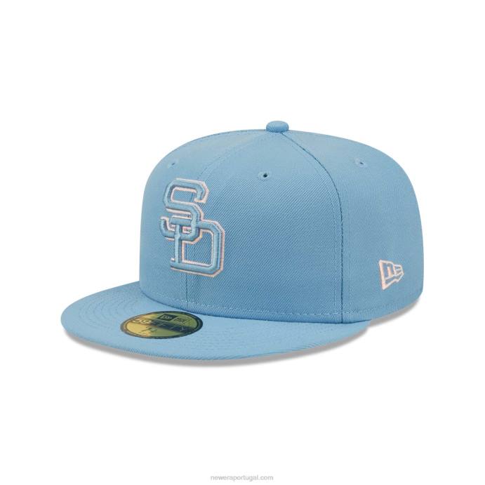 FFTN1304 New Era San Diego Padres Azul Pastel Boné 59Fifty