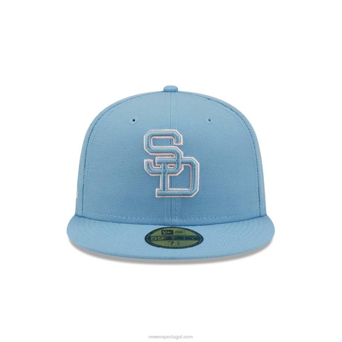 FFTN1304 New Era San Diego Padres Azul Pastel Boné 59Fifty