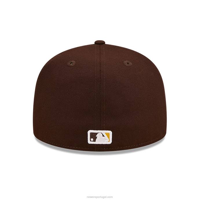 FFTN1305 New Era san diego boné padres state park marrom 59fifty