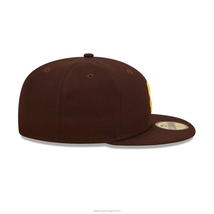 FFTN1305 New Era san diego boné padres state park marrom 59fifty