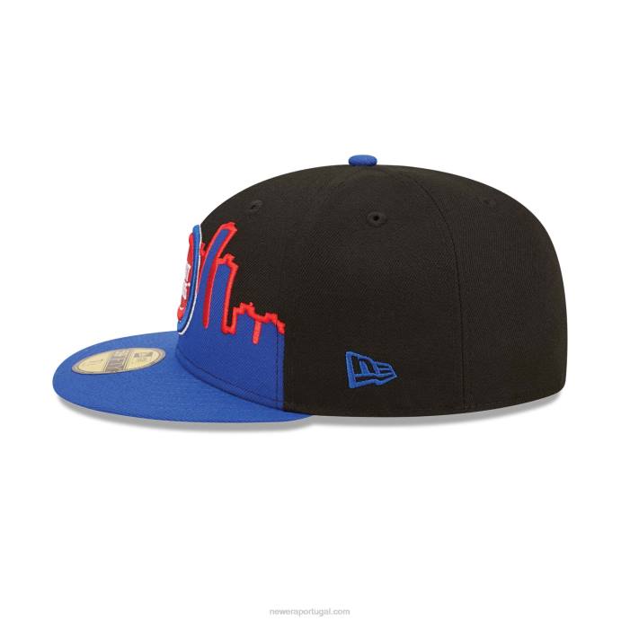 FFTN1306 New Era detroitpistons nba tip off 2022 boné preto 59fifty