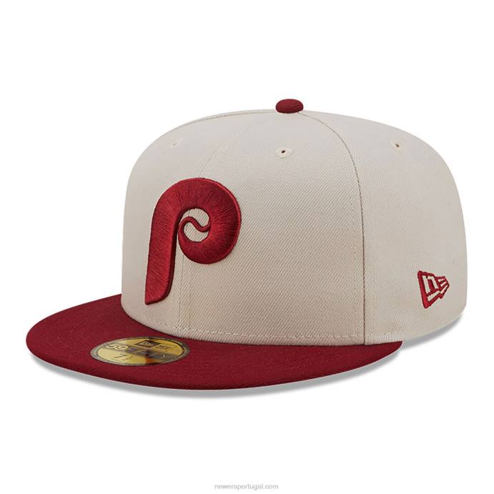 FFTN1307 New Era philadelphia phillies fall boné clássico branco 59fifty