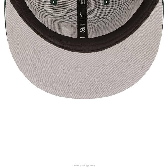 FFTN1308 New Era Boné Oakland Athletics MLB Team Heart Verde 59Fifty