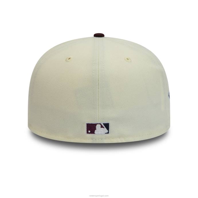 FFTN1310 New Era Boné chicago white sox 1917 world series chrome white 59fifty