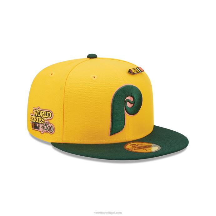 FFTN1318 New Era philadelphia phillies de volta às aulas boné amarelo 59fifty
