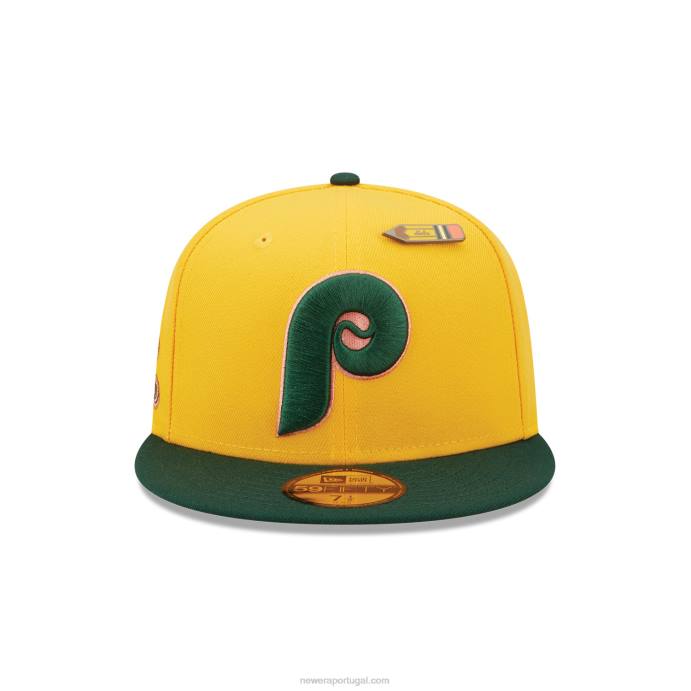 FFTN1318 New Era philadelphia phillies de volta às aulas boné amarelo 59fifty