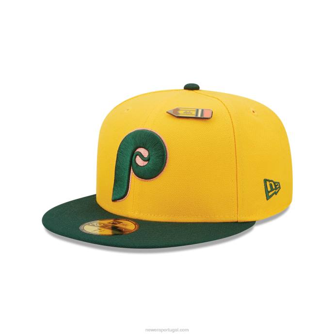 FFTN1318 New Era philadelphia phillies de volta às aulas boné amarelo 59fifty