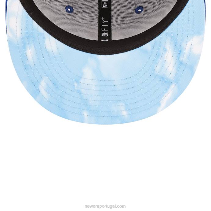FFTN1319 New Era New York Mets MLB Cloud Blue 59Fifty Boné Justo