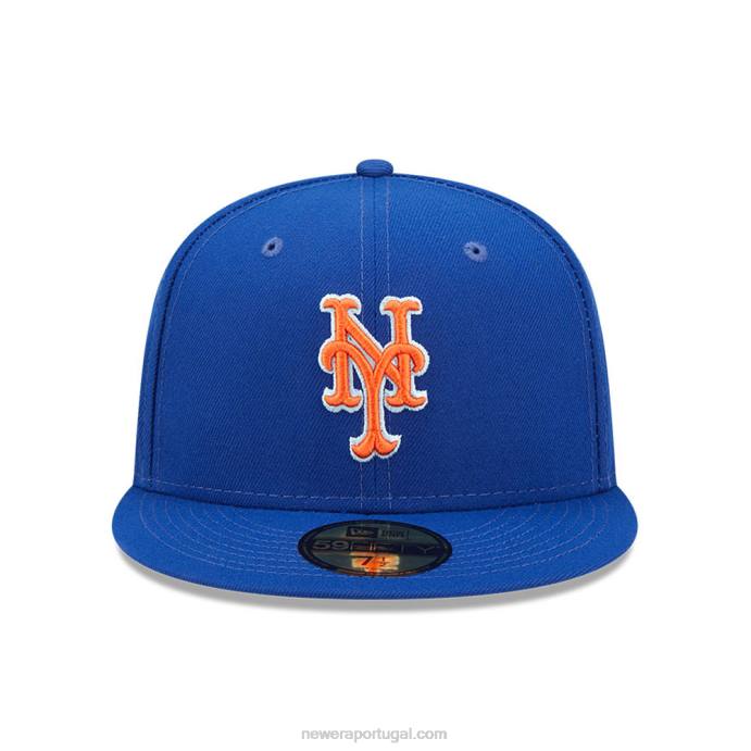 FFTN1319 New Era New York Mets MLB Cloud Blue 59Fifty Boné Justo