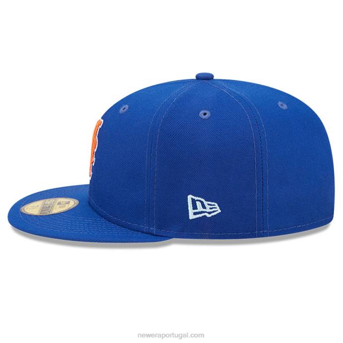 FFTN1319 New Era New York Mets MLB Cloud Blue 59Fifty Boné Justo