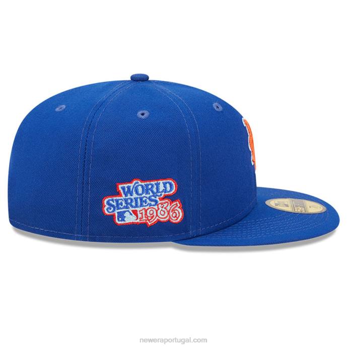 FFTN1319 New Era New York Mets MLB Cloud Blue 59Fifty Boné Justo