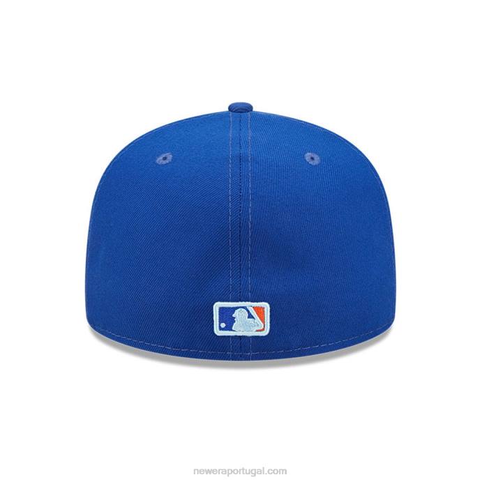 FFTN1319 New Era New York Mets MLB Cloud Blue 59Fifty Boné Justo