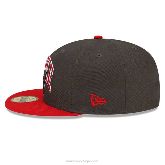 FFTN1320 New Era boné tampa bay buccaneers x grampo cinza escuro 59fifty