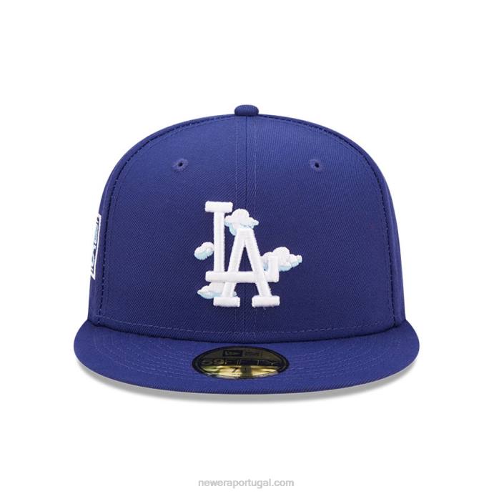 FFTN1323 New Era boné la dodgers comic cloud azul escuro 59fifty