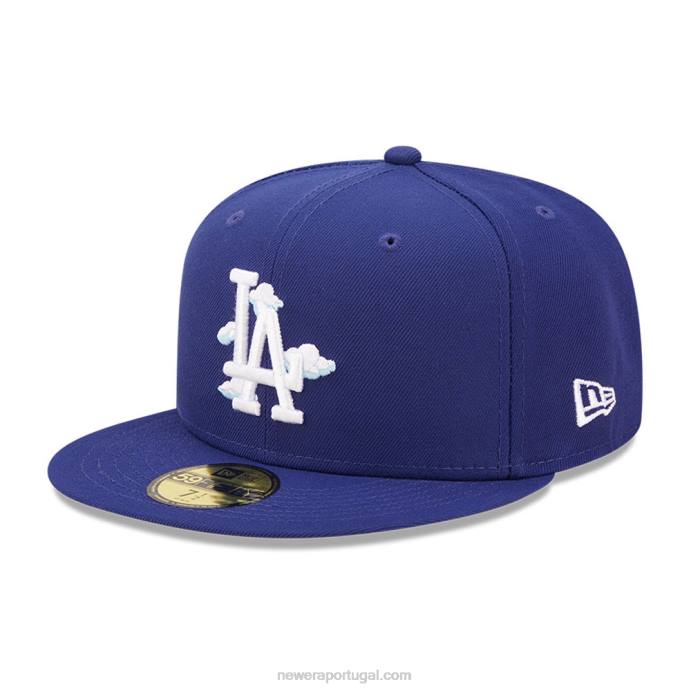 FFTN1323 New Era boné la dodgers comic cloud azul escuro 59fifty