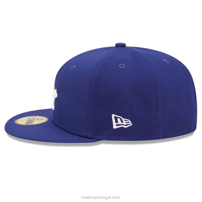 FFTN1323 New Era boné la dodgers comic cloud azul escuro 59fifty
