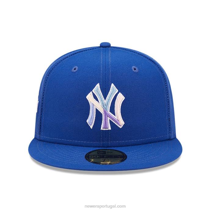 FFTN1325 New Era New York Yankees MLB Nightbreak Team Blue Boné 59 Fifty