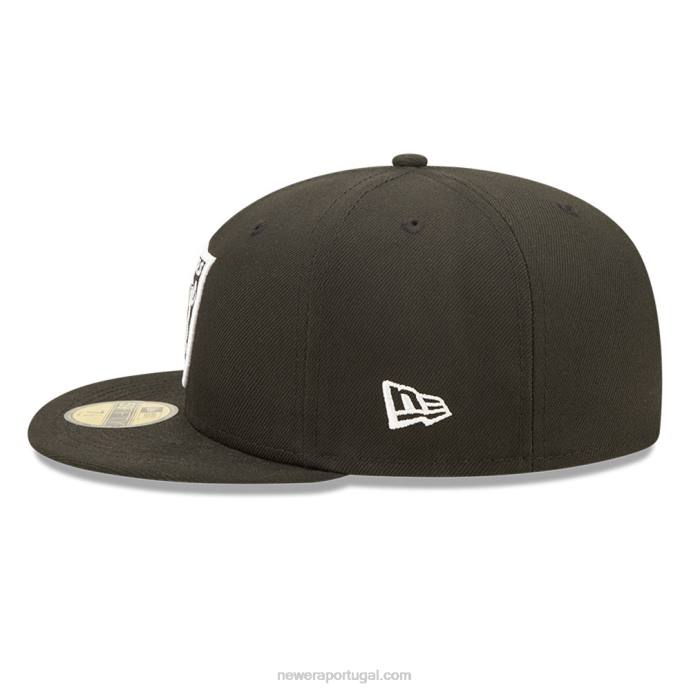 FFTN1326 New Era boné las vegas raiders nfl side split preto 59fifty