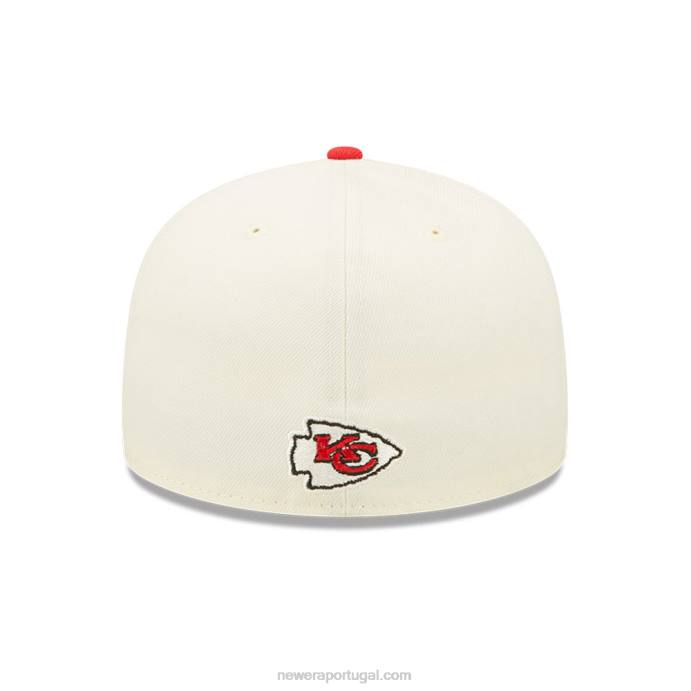 FFTN1327 New Era Boné kansas city chiefs nfl sideline 2022 branco 59fifty