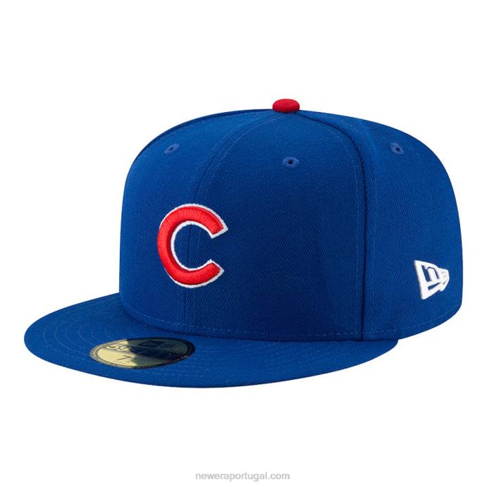 FFTN1329 New Era chicago cubs autêntico no jogo de campo boné azul 59fifty