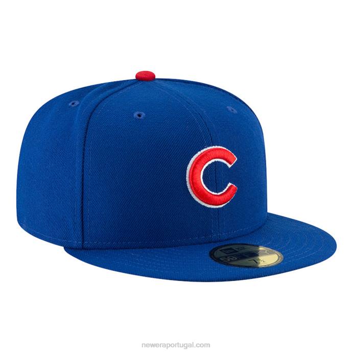 FFTN1329 New Era chicago cubs autêntico no jogo de campo boné azul 59fifty