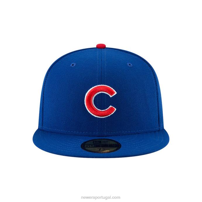 FFTN1329 New Era chicago cubs autêntico no jogo de campo boné azul 59fifty