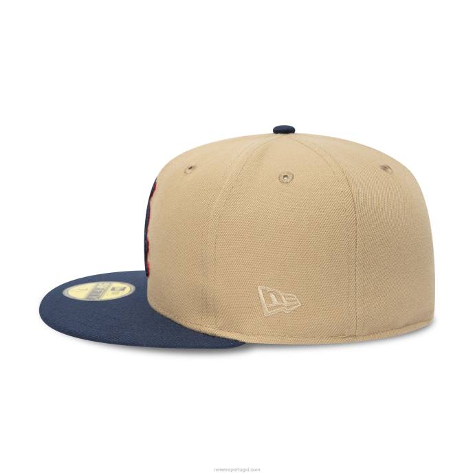 FFTN1333 New Era Boné Chicago White Sox Camel 59 Fifty