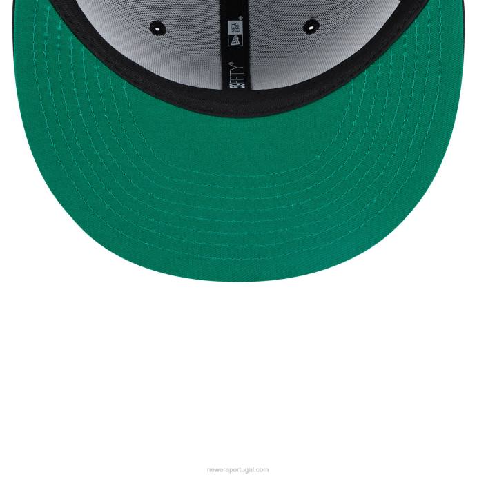 FFTN1334 New Era Boné boston red sox metálico pop preto 59fifty