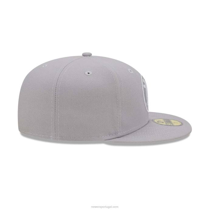 FFTN1336 New Era boné justo Brooklyn Nets Light Fantasy Grey 59Fifty