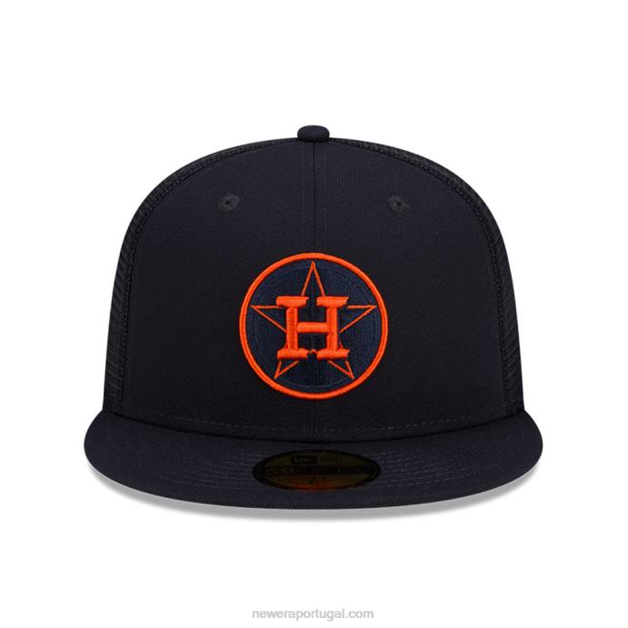 FFTN1338 New Era houston astros mlb treino de rebatidas navy 59fifty cap