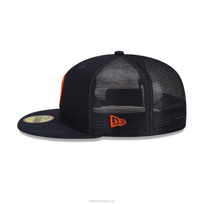 FFTN1338 New Era houston astros mlb treino de rebatidas navy 59fifty cap