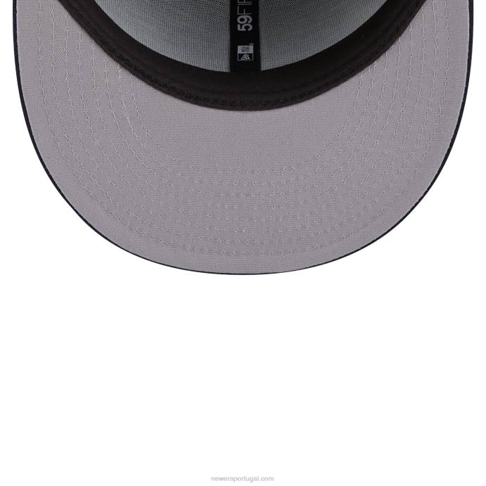 FFTN1339 New Era Boné azul 59fifty azul clubhouse do Atlanta Braves