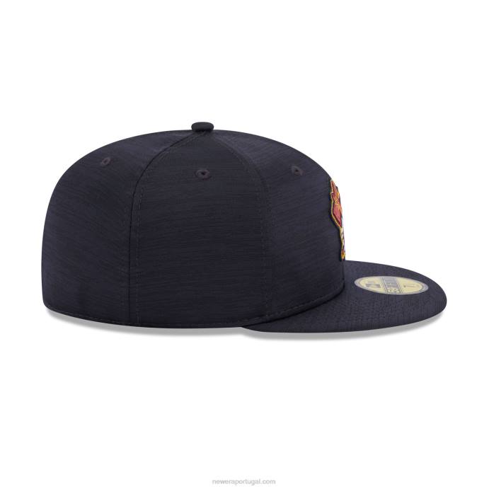 FFTN1339 New Era Boné azul 59fifty azul clubhouse do Atlanta Braves