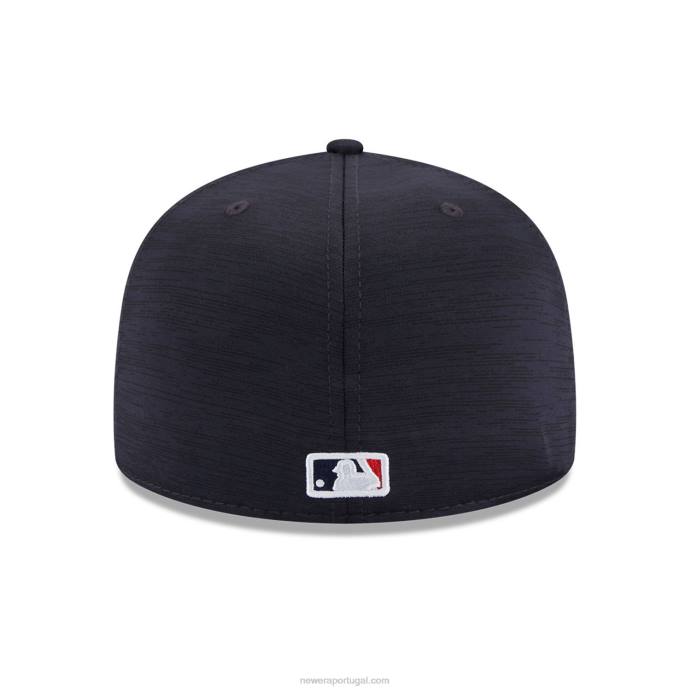 FFTN1339 New Era Boné azul 59fifty azul clubhouse do Atlanta Braves