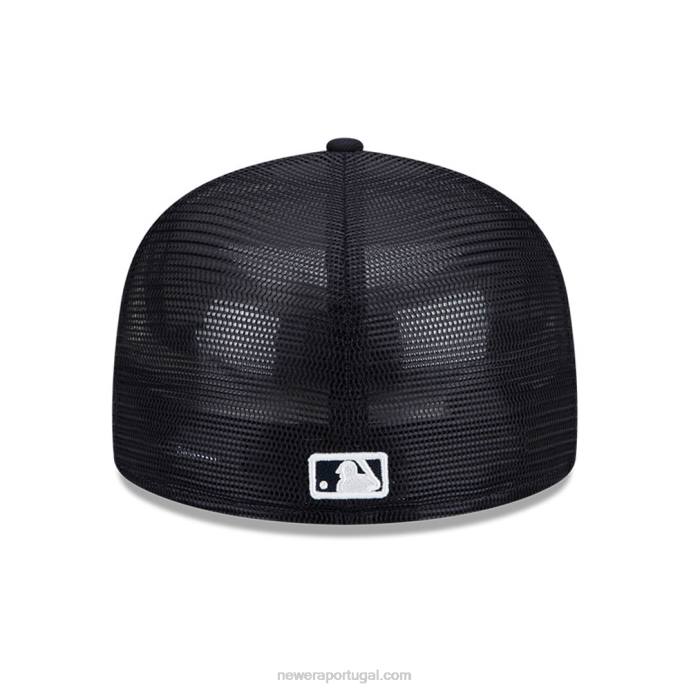 FFTN133 New Era detroit tigers mlb treino de rebatidas navy 59fifty boné