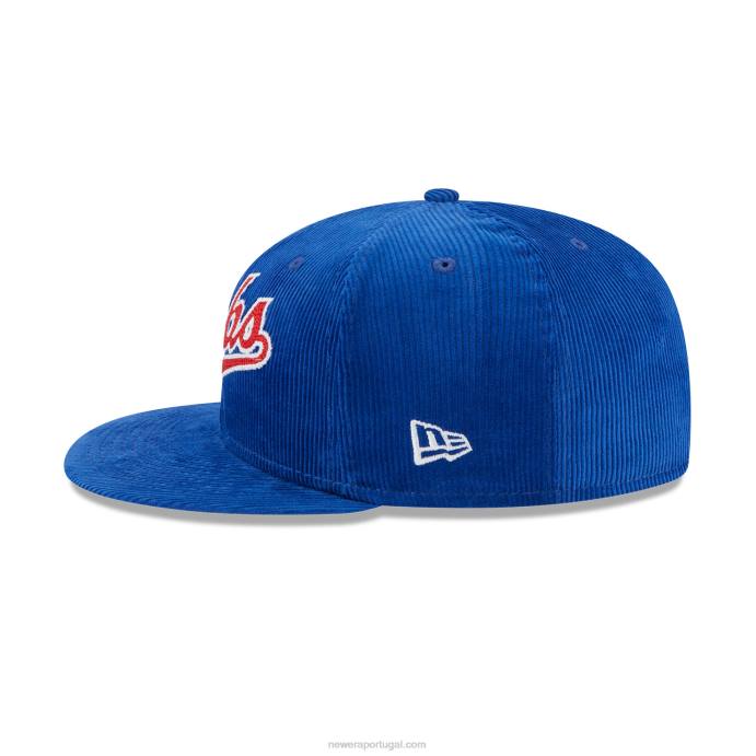 FFTN1341 New Era chicago cubs boné vintage cordão azul 59fifty
