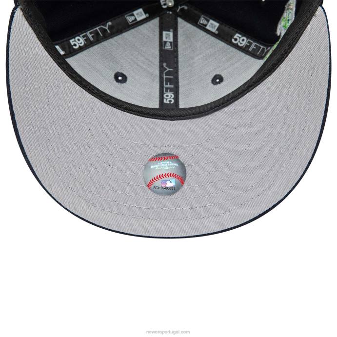 FFTN1342 New Era boné justo Detroit Tigers Stateview Navy 59fifty