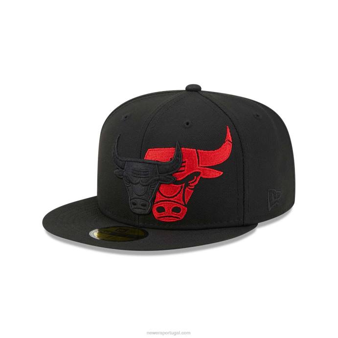FFTN1344 New Era chicago bulls nba elements boné preto 59fifty